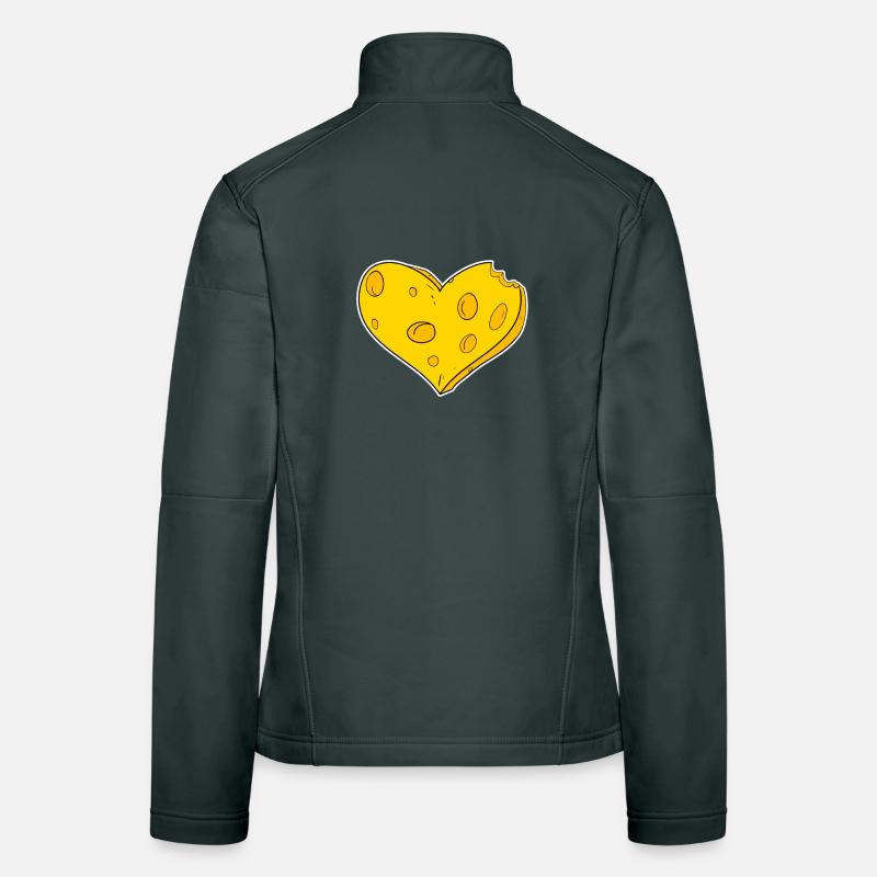 Herz aus Käse Frauen Softshelljacke