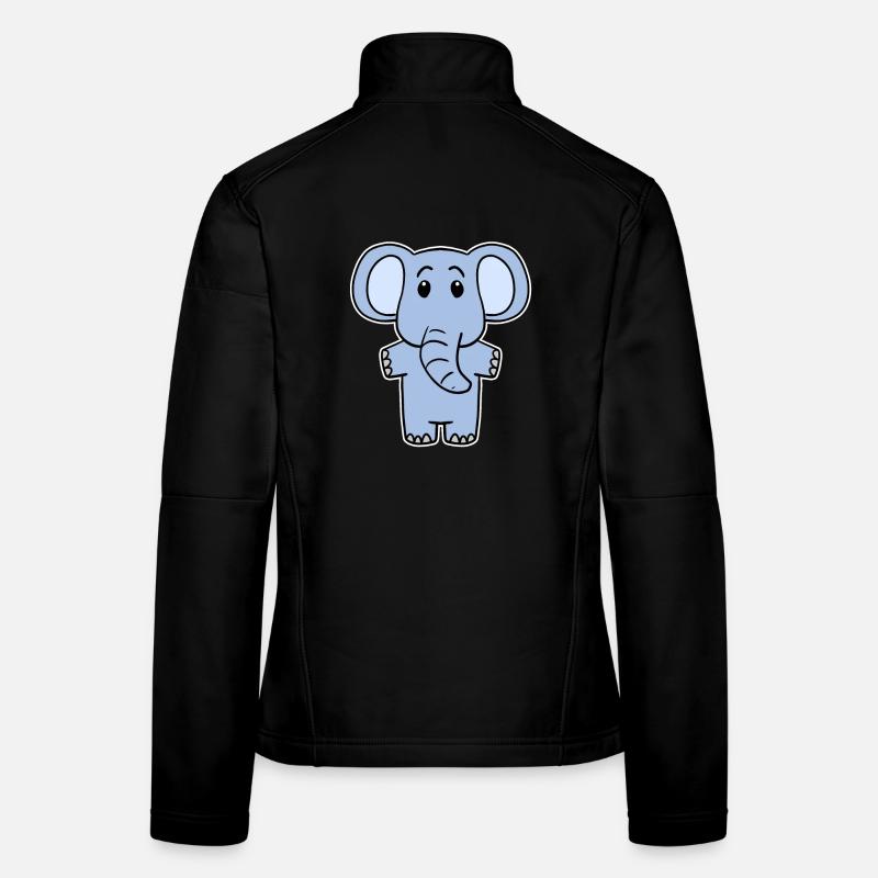 Cute little elephant Women's Softshell Jacket