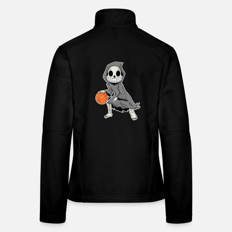 Grim Reaper joue au basket-ball Veste en tissu softshell Femme
