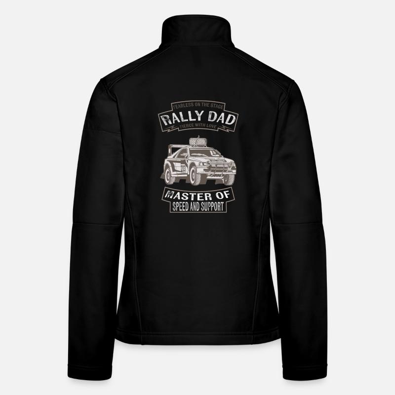 Papa de rallye maître de la vitesse Veste en tissu softshell Femme