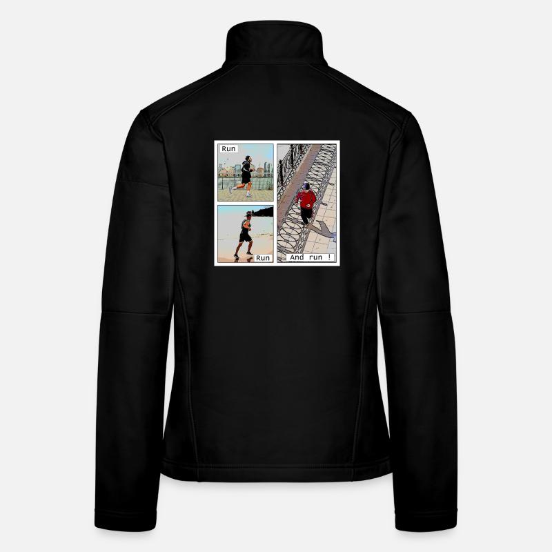 Le plaisir de courrir Veste en tissu softshell Femme