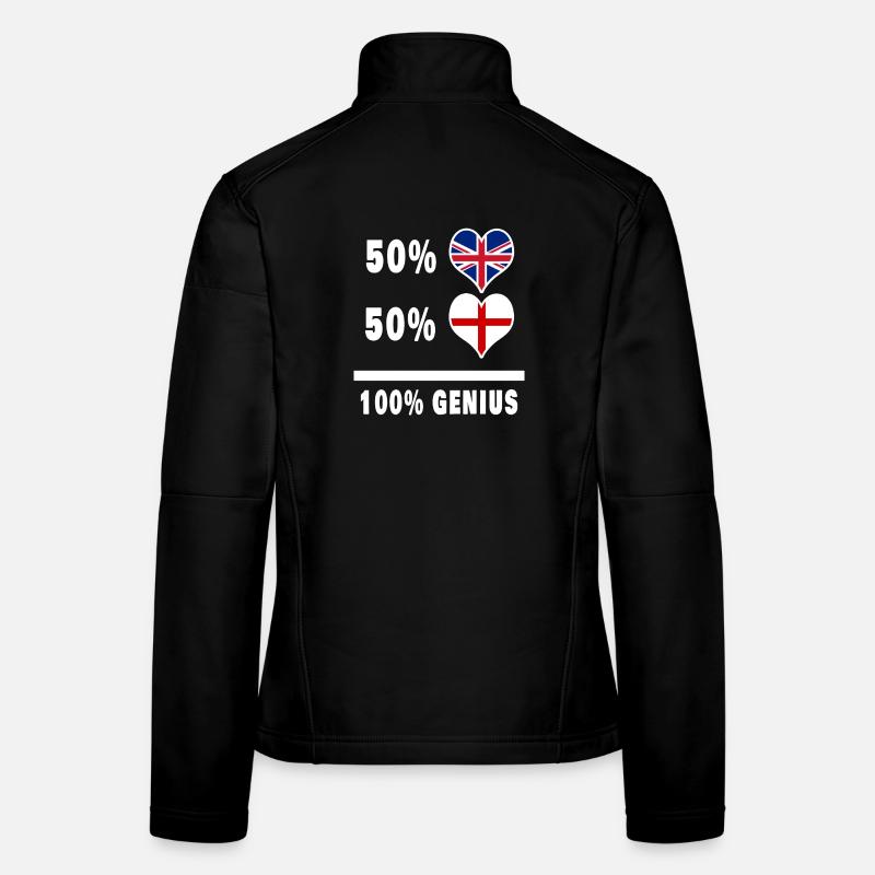 England und Großbritannien 100% Genius Flagge Frauen Softshelljacke