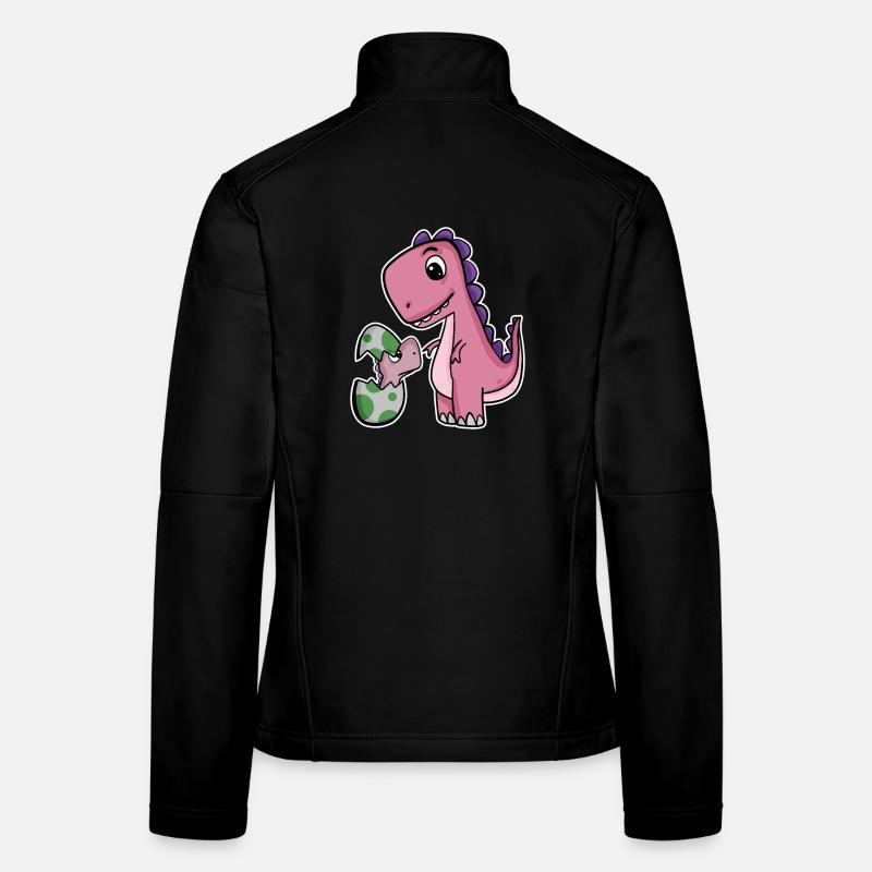 Dinosaurier mit Baby Dinosaurier - Dino Frauen Softshelljacke