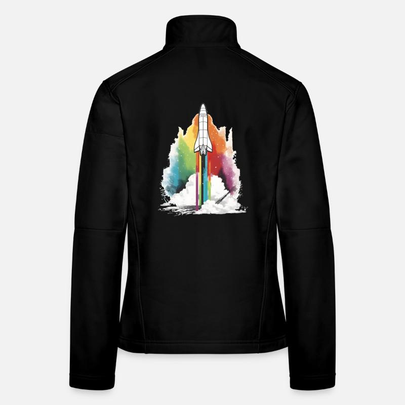Rainbow Rocket Women's Softshell Jacket