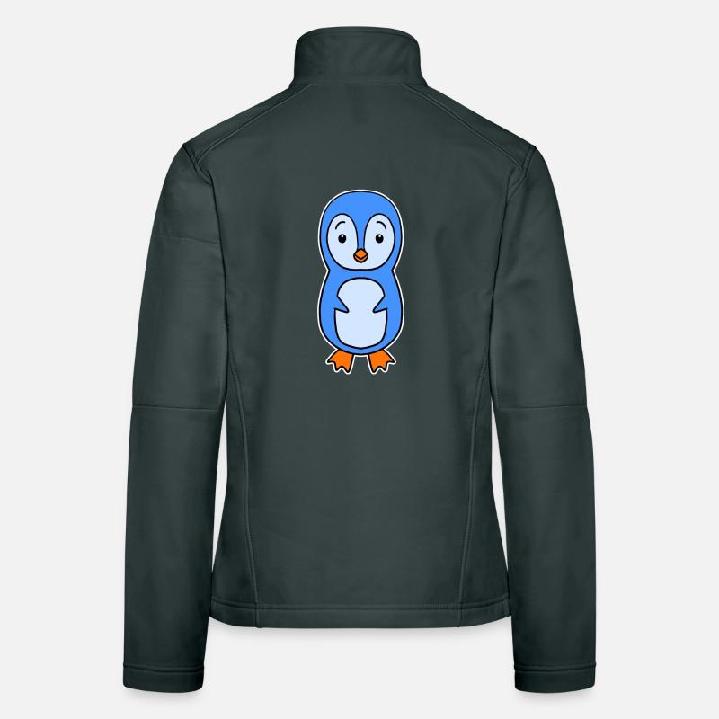 Simple Penguin - Pinguin Motiv Frauen Softshelljacke