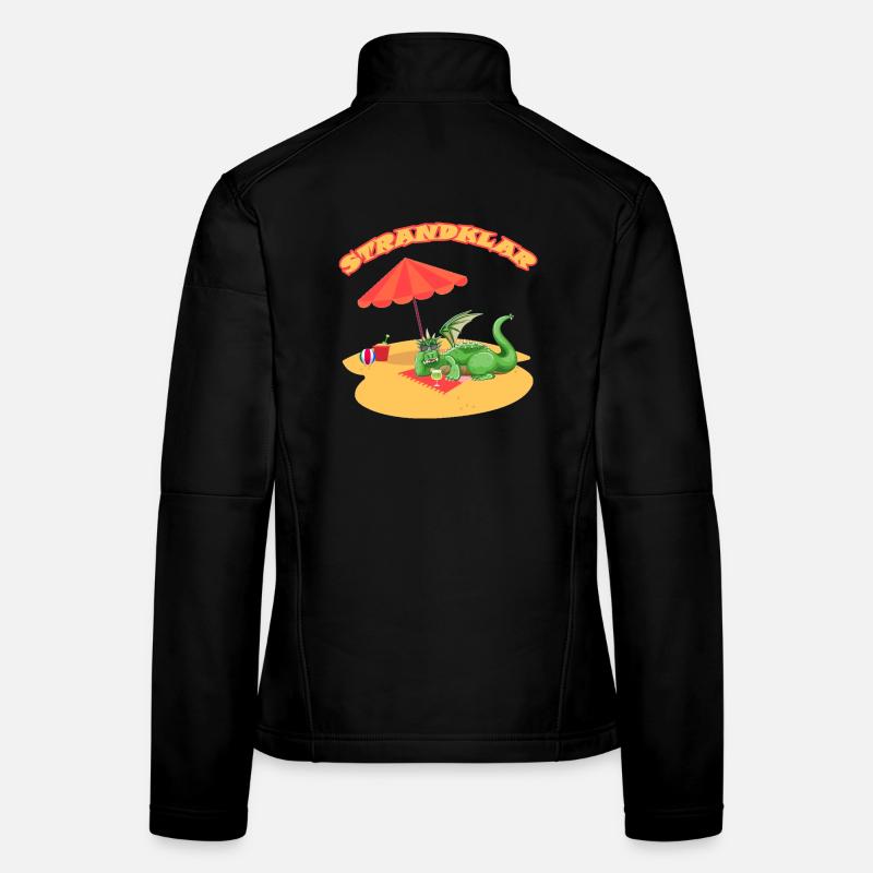 Strandklar Dinosaurier Frauen Softshelljacke