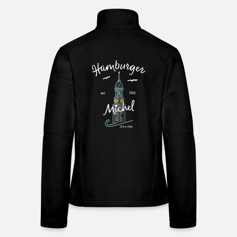 Hamburger Michel, Kirchturm, Germany Women's Softshell Jacket