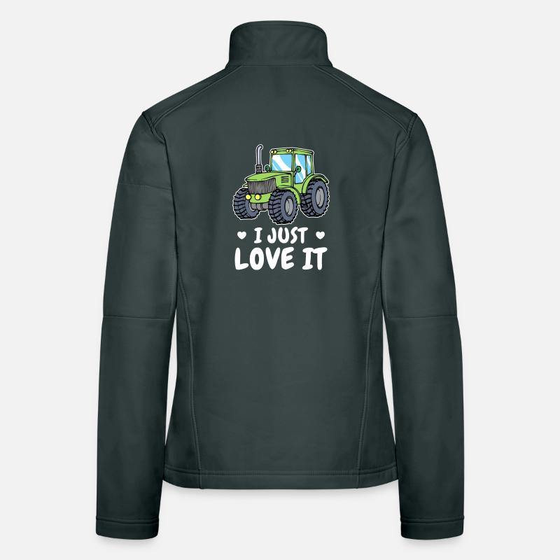 Landwirt Statement Kraftfahrzeug Traktor Ackerbau Frauen Softshelljacke