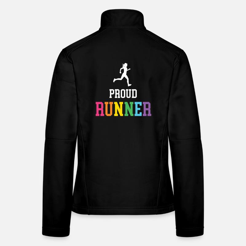 Fier coureur LGBT Veste en tissu softshell Femme