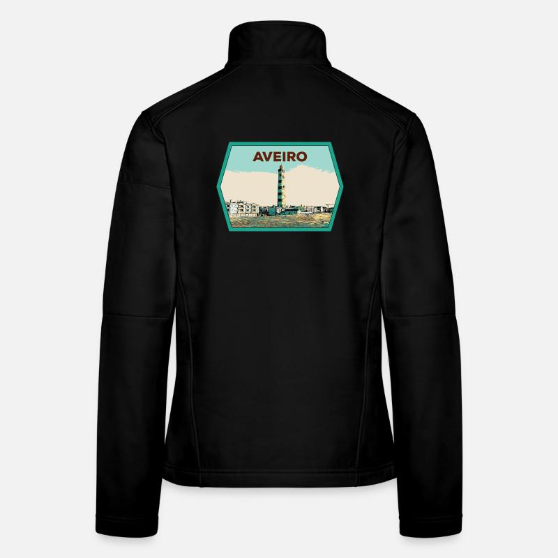 Leuchtturm der Lagune von Aveiro Originalabbildung Frauen Softshelljacke