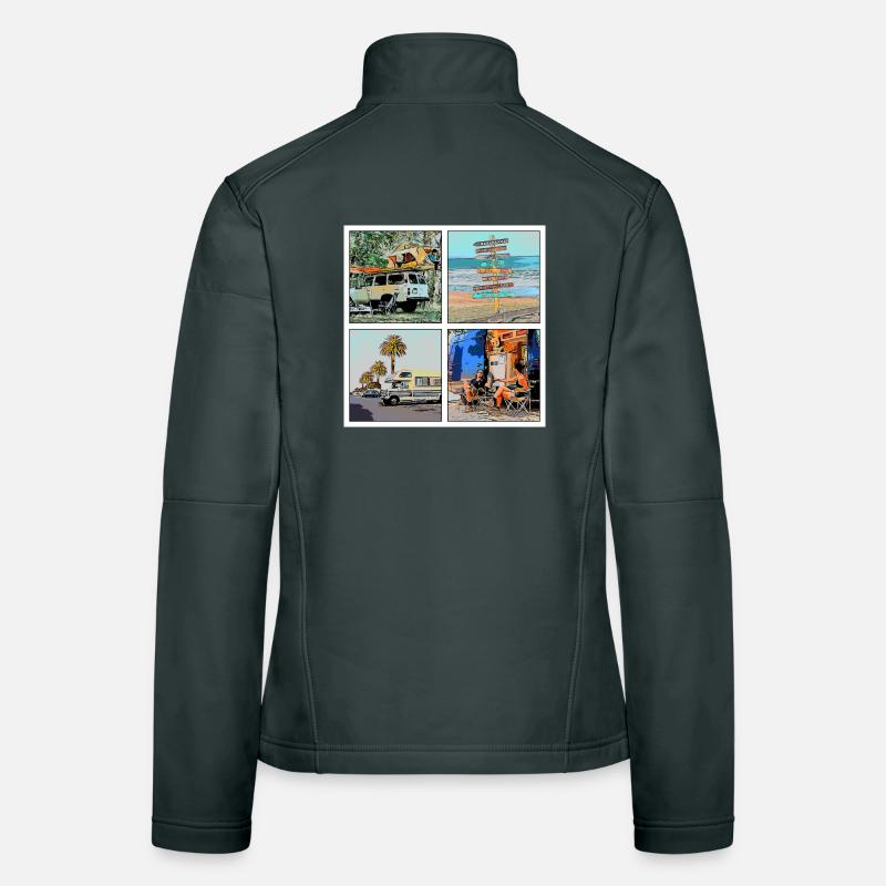 CAMPING Frauen Softshelljacke