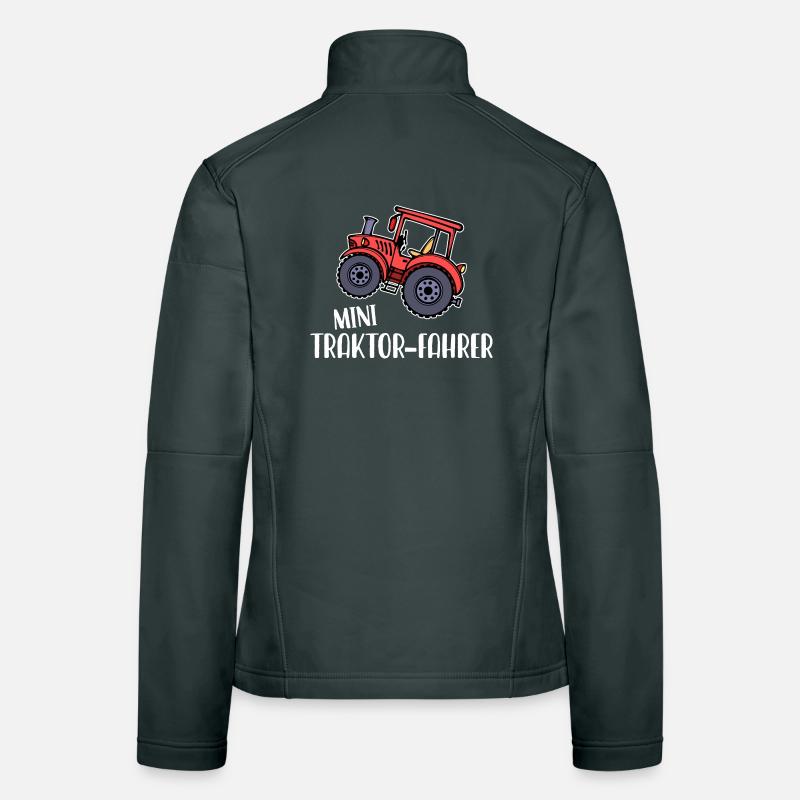 Trecker Statement Traktor Jungbauer Landwirtschaft Frauen Softshelljacke