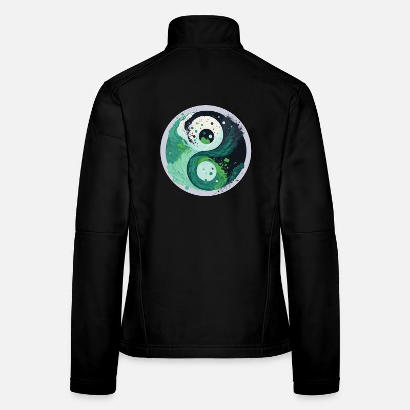 Yin Yang Veste en tissu softshell Femme