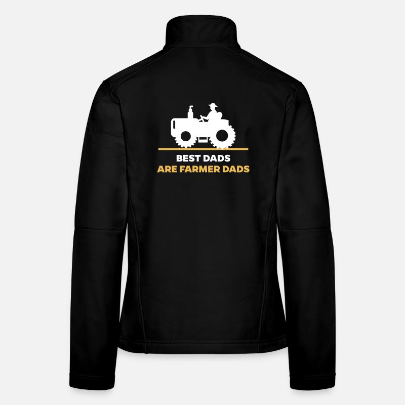 Bauer Statement Traktor Landluft Feld Fahrzeug Frauen Softshelljacke