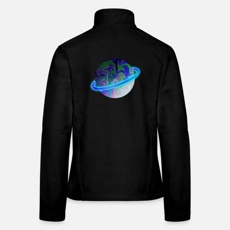 Blue Shiny Women's Softshell Jacket