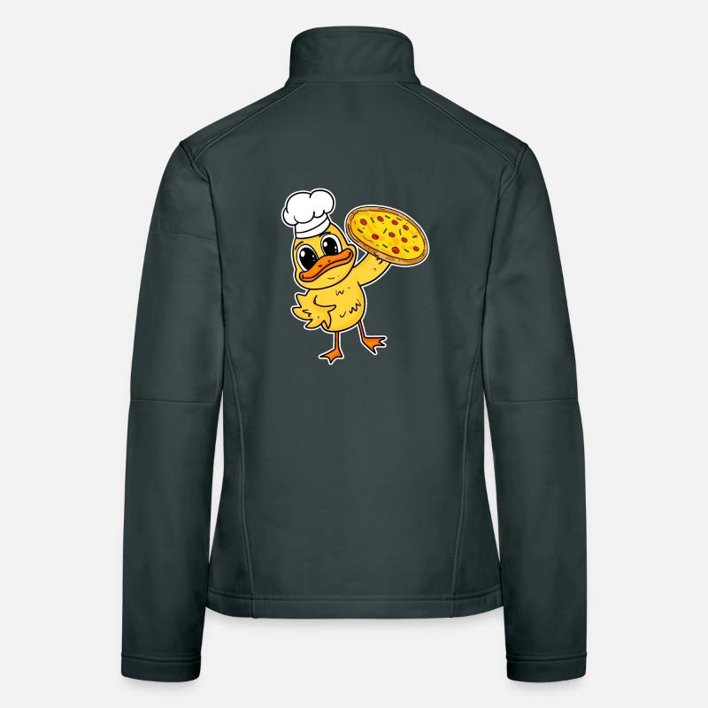 pizza maker pizza chef duck italy Women's Softshell Jacket