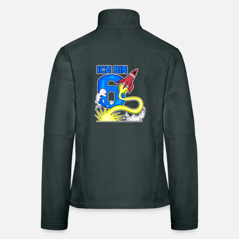 6 Geburtstag Junge Astronaut Rakete - sechs Jahre Frauen Softshelljacke
