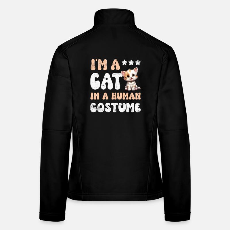Katze Katzen Frauen Softshelljacke