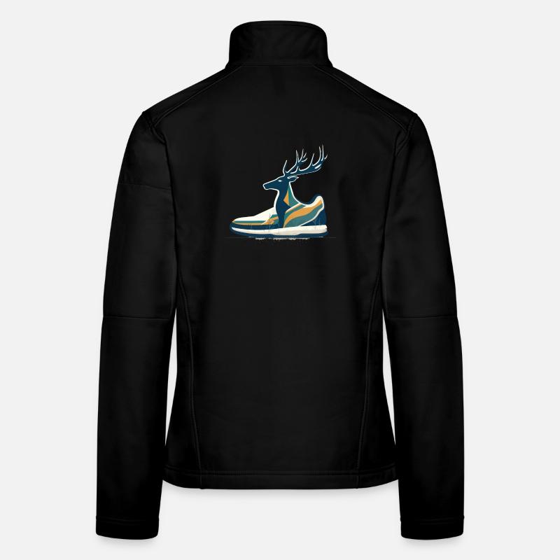 Forest Run Running Deer Sneaker Running Shoe Deer Veste en tissu softshell Femme