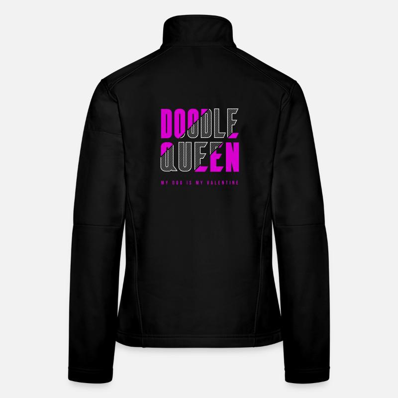 Doodle Königin Frauen Softshelljacke