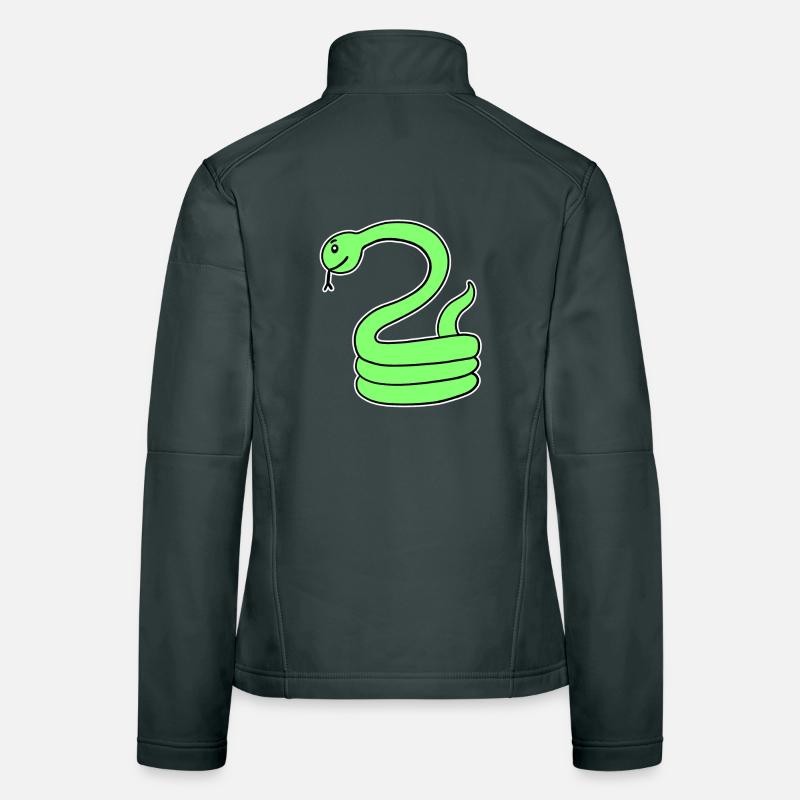 Snake - Green Snake Women's Softshell Jacket