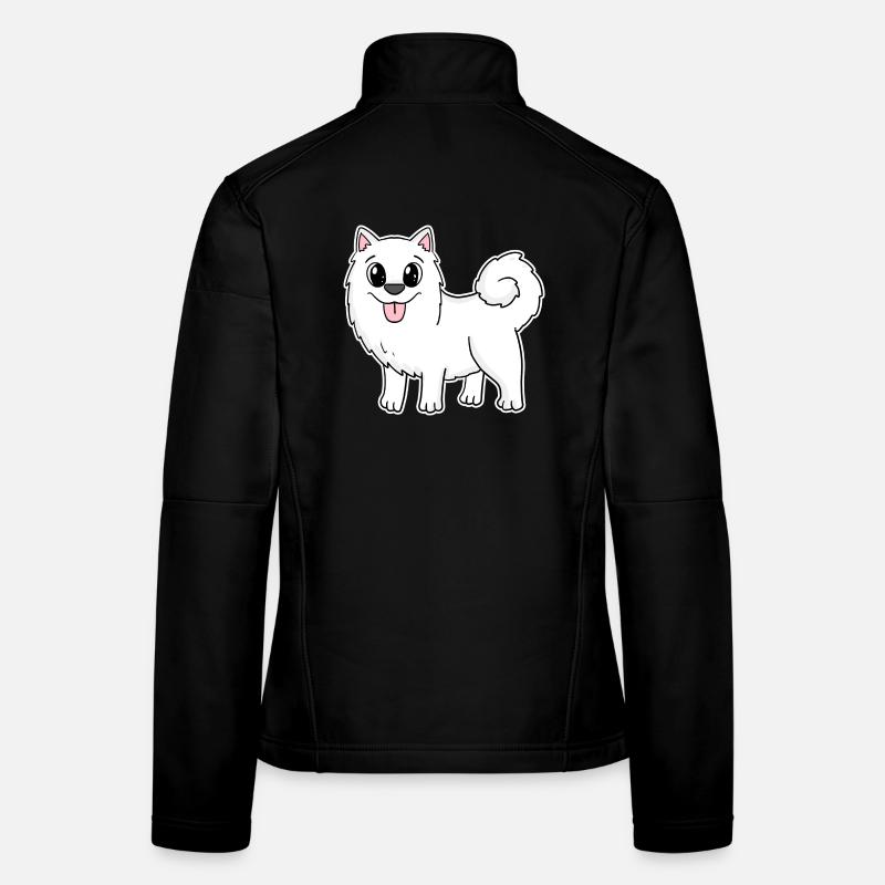 Samoyède Chien Races Chiens Chiens Veste en tissu softshell Femme