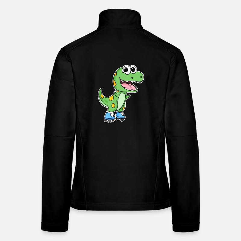 Dinosaurier Skating Frauen Softshelljacke