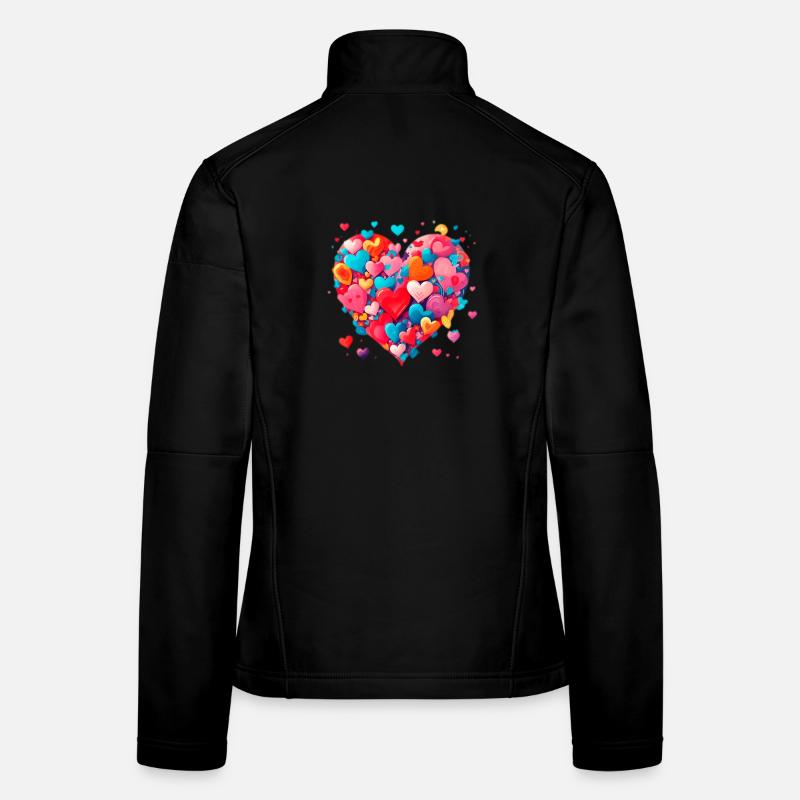 Liebe Herz Frauen Softshelljacke