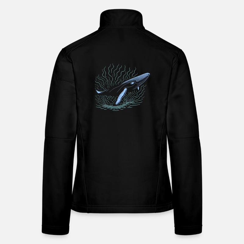 Grande baleine Veste en tissu softshell Femme