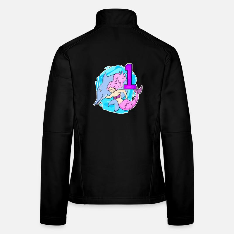 Mädchen - 1. Geburtstag Meerjungfrau - Tochter Frauen Softshelljacke