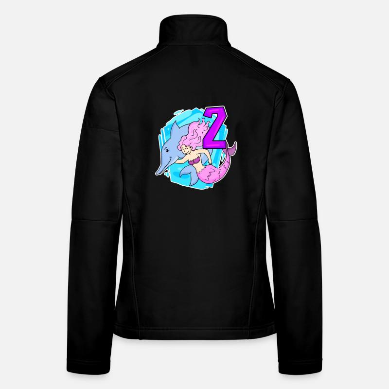 Mädchen - 2. Geburtstag Meerjungfrau - Tochter zwe Frauen Softshelljacke