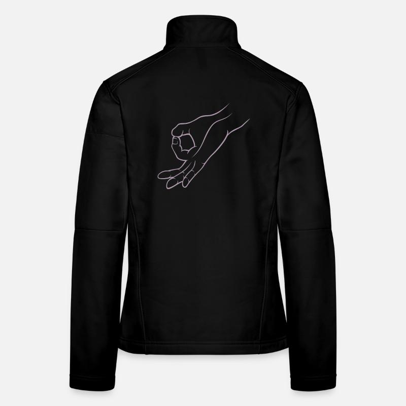 Trou de signalisation manuelle dans un jeu d’enfant Veste en tissu softshell Femme