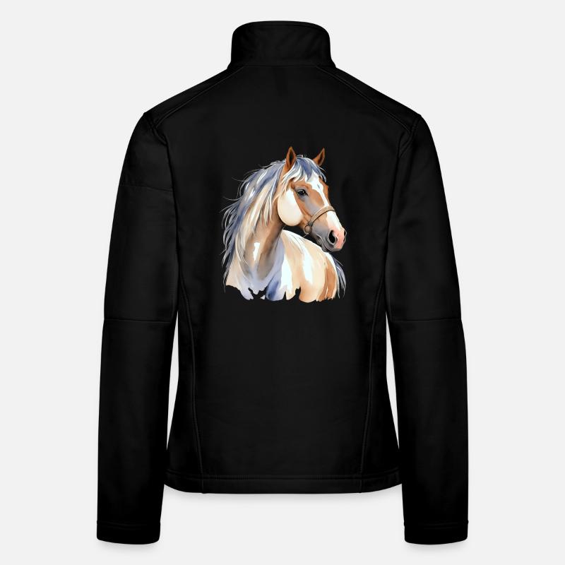 Cheval de peinture Veste en tissu softshell Femme