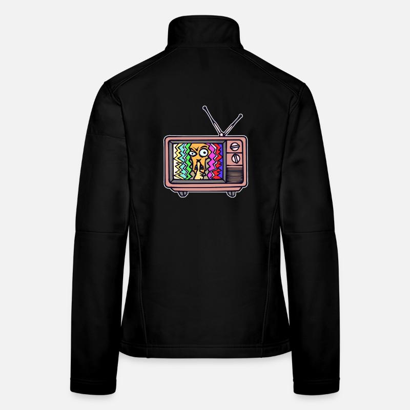 TV Nuit Streaming Cinéma Films Télévision Veste en tissu softshell Femme