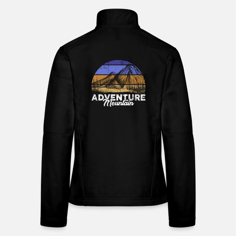 Coucher de soleil de la Montagne d’Aventure Veste en tissu softshell Femme