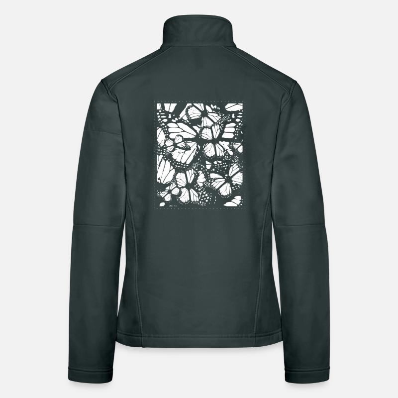 Schmetterlinge Frauen Softshelljacke