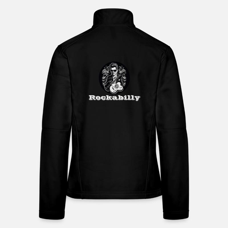 Rockabilly white Women's Softshell Jacket