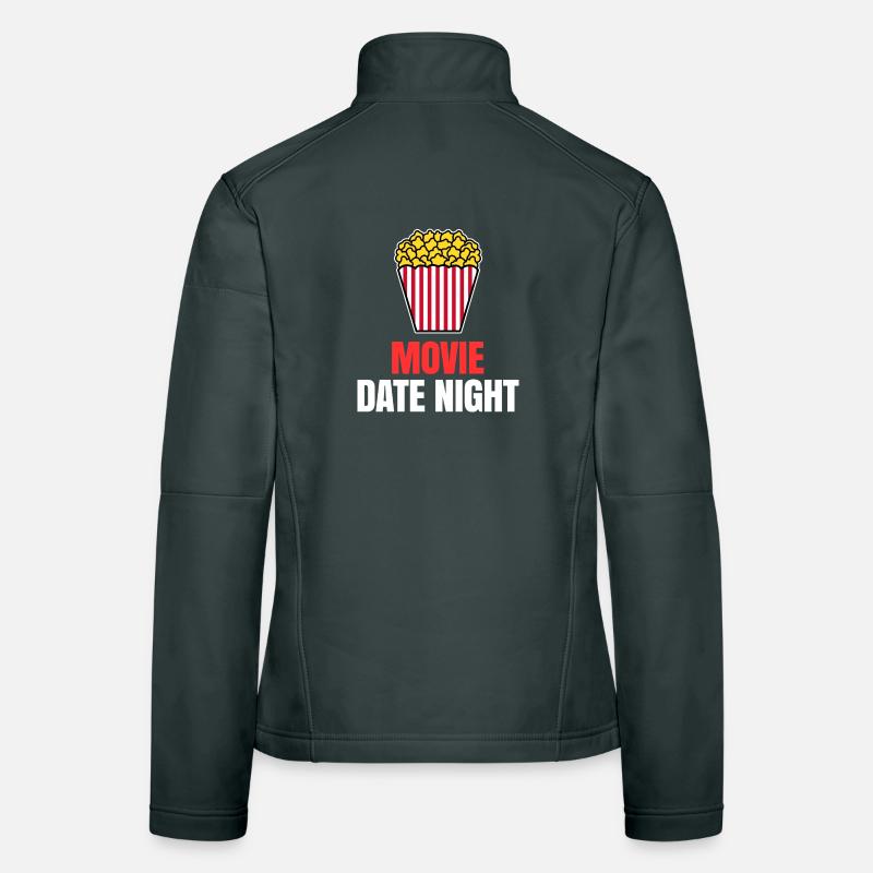 Films Déclaration Cineast Binge Watching Popcorn Veste en tissu softshell Femme