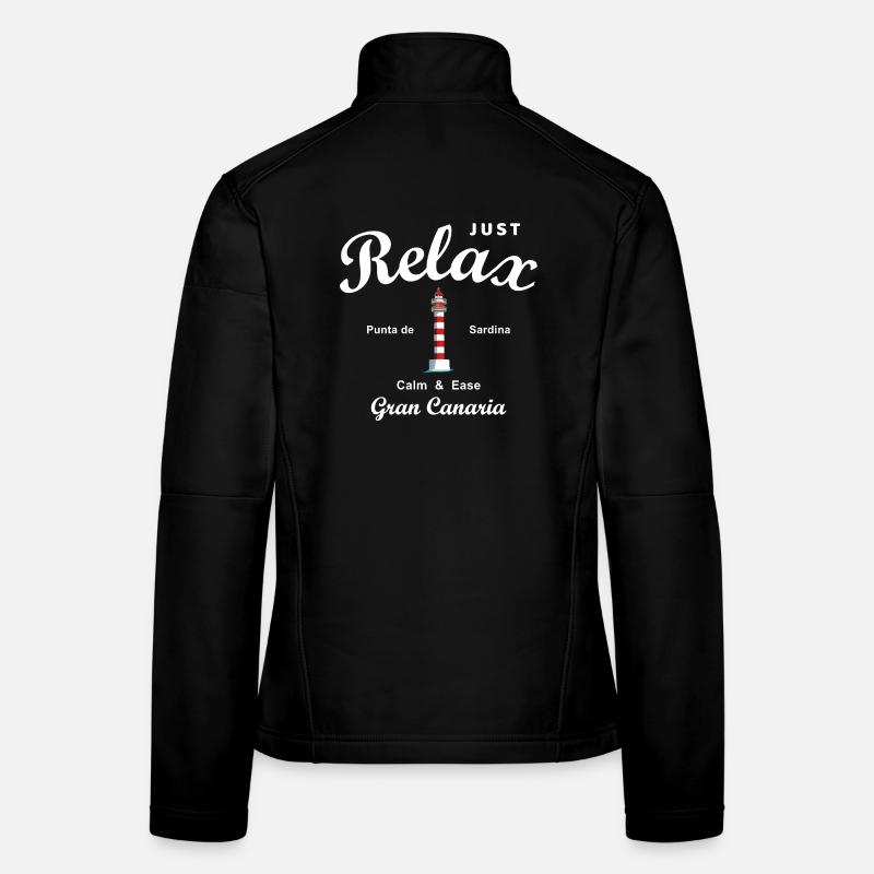 Relax, Gran Canaria, Punta de Sardina, Spanien - Frauen Softshelljacke - Schwarz