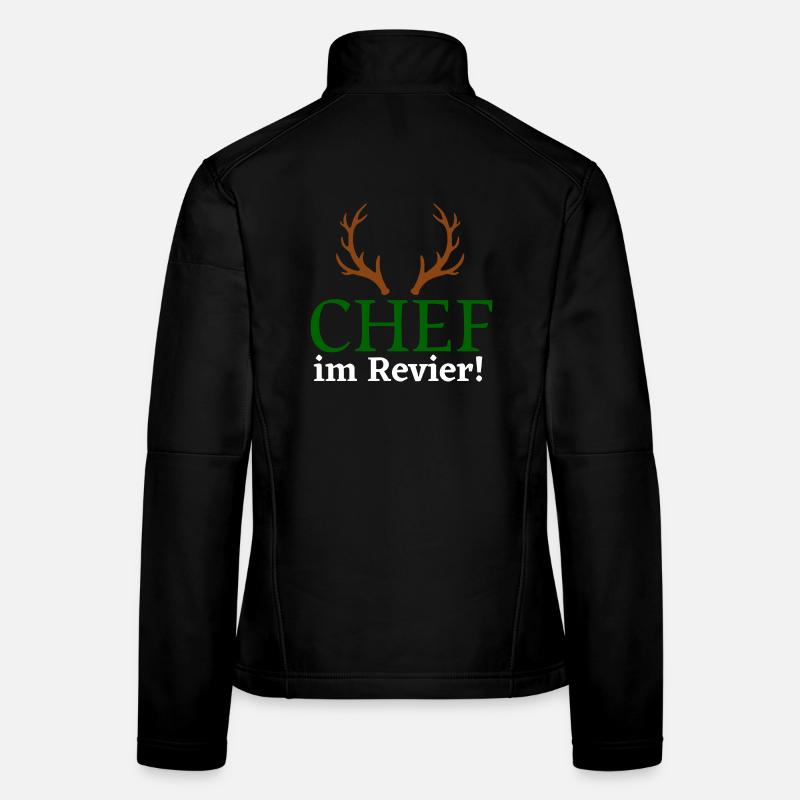 Chef im Revier - Jäger Design Frauen Softshelljacke
