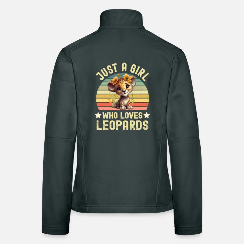 Leopard Frauen Softshelljacke