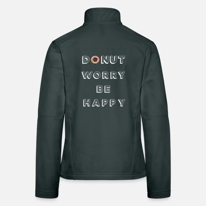 Donut Worry Be Happy Women's Softshell Jacket
