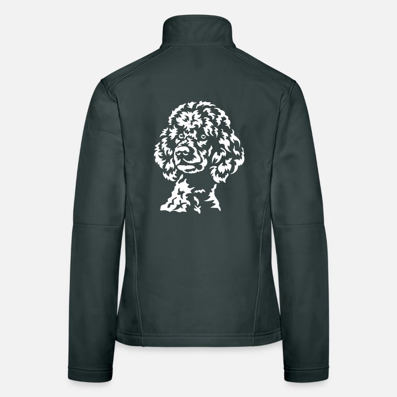 Big Poodle Head "Black Edition" Women's Softshell Jacket