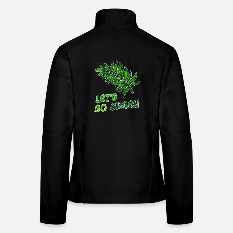Environnementalistes Terre Mère Nature Déclaration Environnement Veste en tissu softshell Femme