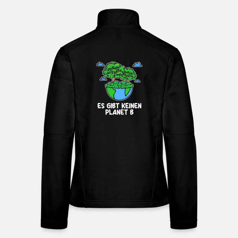 Baum Planet Erde Statement Umwelt Umweltfreundlich Frauen Softshelljacke