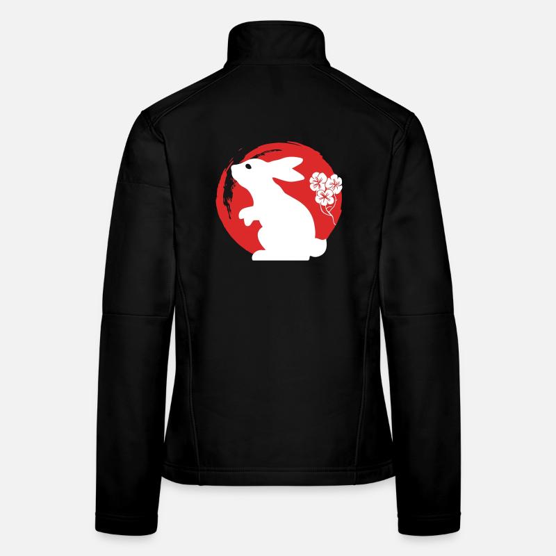 Bunny Silhouette Japanese Women's Softshell Jacket