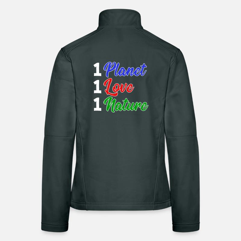 Mutter Erde Planet Natur Statement Naturschutz Frauen Softshelljacke