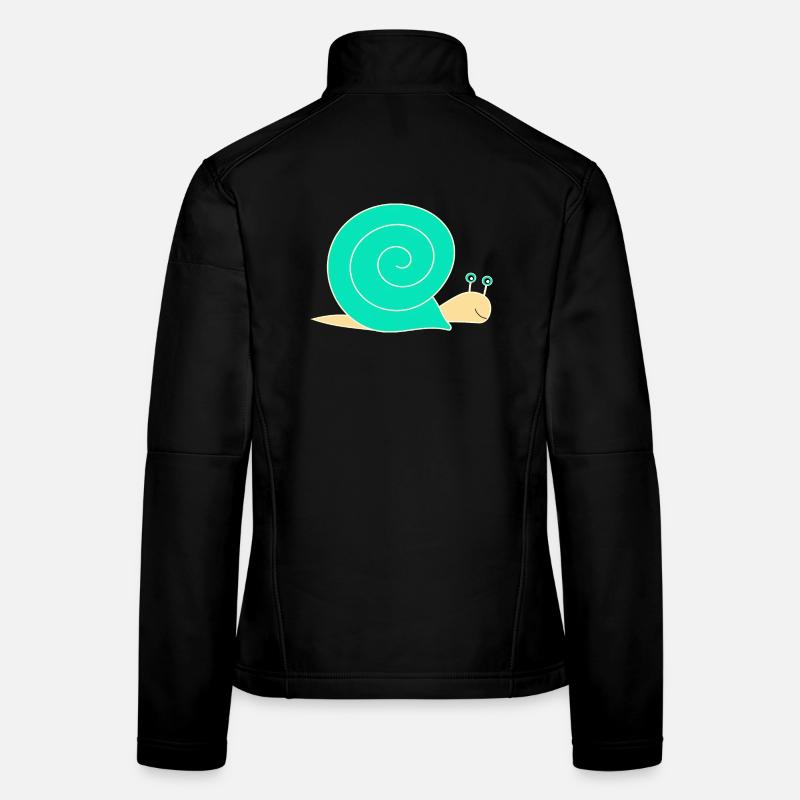 escargot Veste en tissu softshell Femme