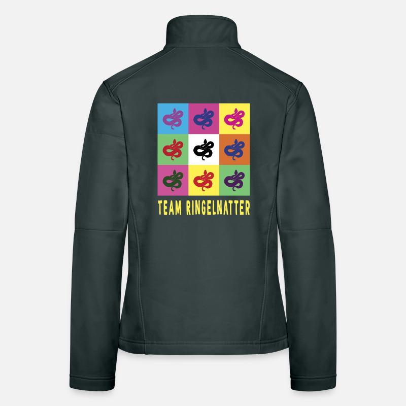 Serpent d’herbe de l’équipe Veste en tissu softshell Femme