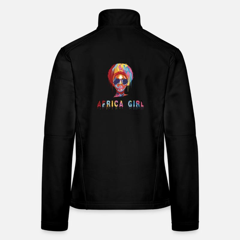 Afrikanisches Mädchen Frauen Softshelljacke